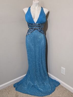 Adrianna Papell | Dresses | Adrianna Papell Metallic Pleated Gown 2 |  Poshmark